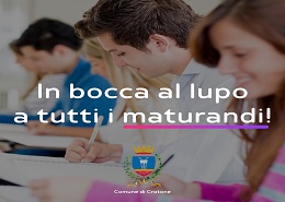 In bocca al lupo a tutti i maturandi