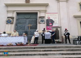 Un momento della cerimonia 