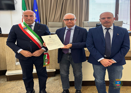 Un momento della cerimonia