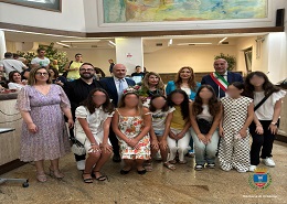 Un momento della cerimonia