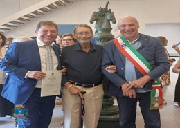 Un momento della cerimonia