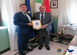 Il commissario Piacenza e il sindaco Voce