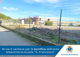 L'area interessata dal cantiere