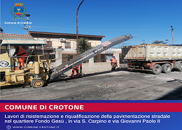 Lavori di riqualificazione stradale