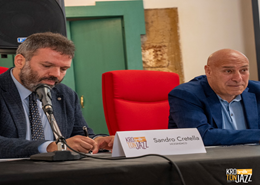 Un momento della conferenza stampa