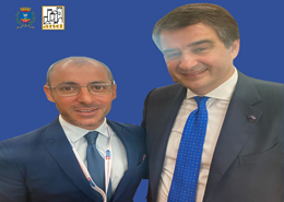 L'assessore Bossi e il vice presidente UE Fitto