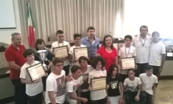 Un momento della cerimonia