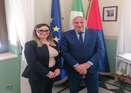 L'assessore Lamanna e il sindaco Voce