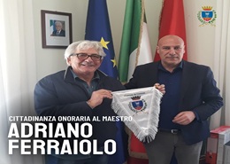 Adriano Ferraiolo con il sindaco Voce