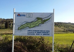 I lavori al torrente Papaniciaro