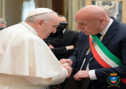 Papa Francesco e il sindaco Voce