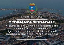 Ordinanza prevenzione incendi aree private