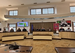 Un momento della conferenza stampa