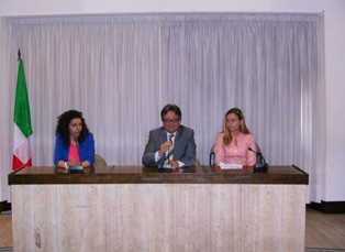 Un momento della conferenza stampa