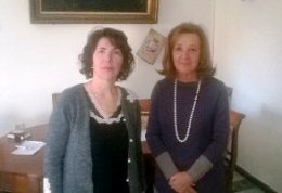 La prof. Iembo e l'assessore Cosentino