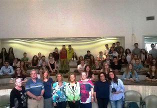 Un momento della visita