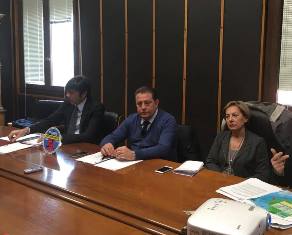 Un momento della conferenza stampa