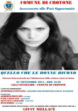 Giornata Internazionale per l'eliminazione della violenza contro le donne 