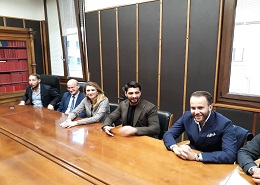 Un momento della conferenza stampa