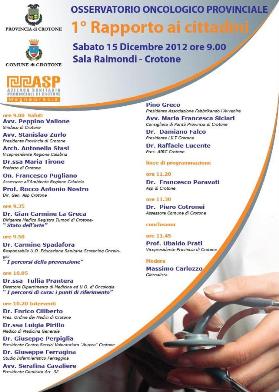 Primo report malattie oncologiche