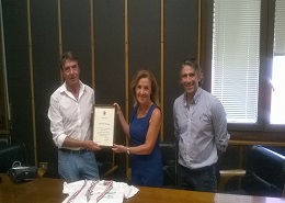 Un momento della cerimonia