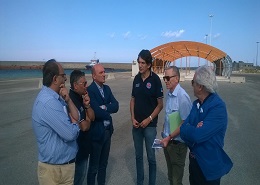 Un momento del sopralluogo